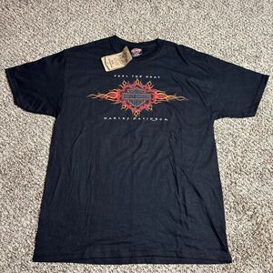 NWT Vintage 2001 Harley Davidson Myrtle Beach SC Motorcycle T Shirt Sz L Beach